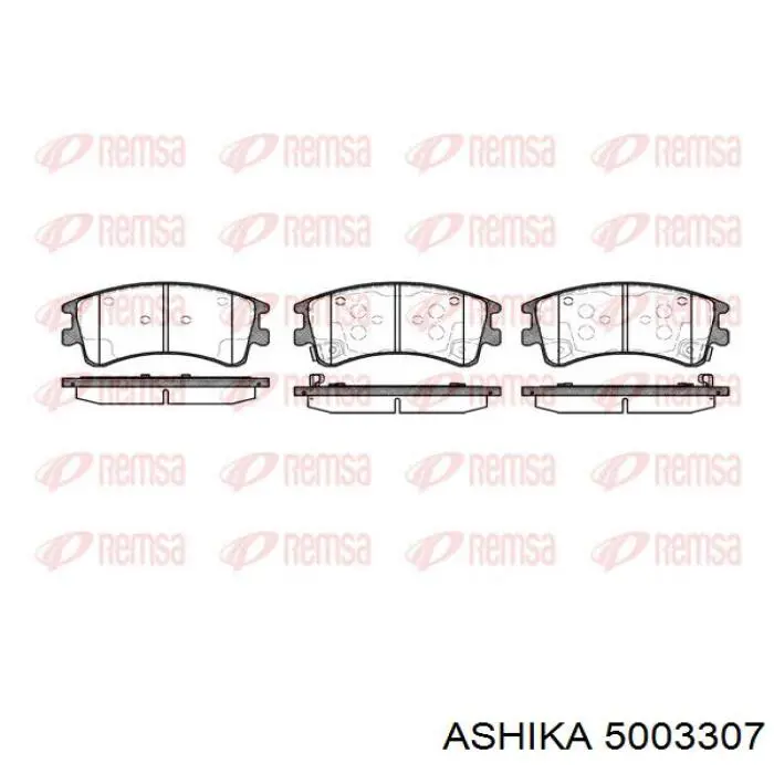 Гальмівні колодки Ashika 5003307 ціна, від 23.68 USD