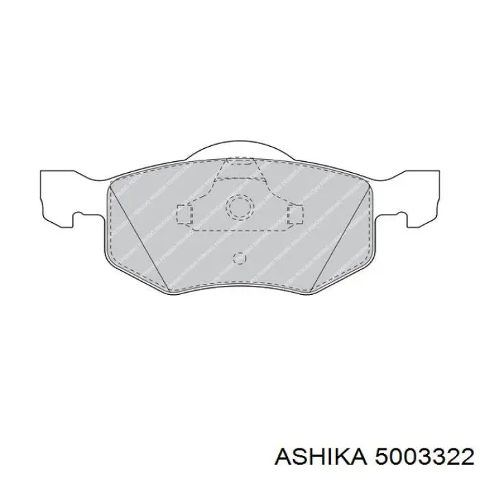Гальмівні колодки Ashika 5003322 ціна, від 26.81 USD