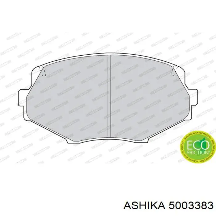 Купити 5003383 Ashika Колодки гальмівні передні, дискові