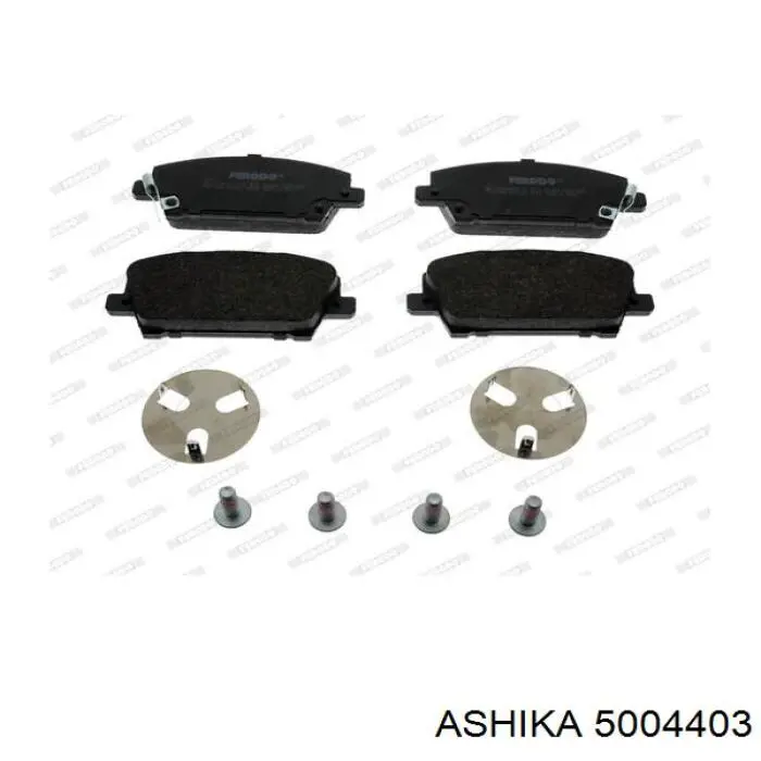 5004403 Ashika колодки гальмівні передні, дискові