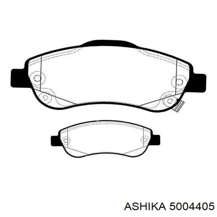 5004405 Ashika Передні гальмівні колодки