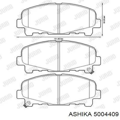 Гальмівні колодки Ashika 5004409 ціна, від 23.14 USD