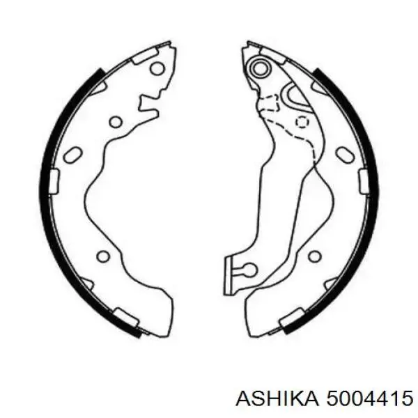 5004415 Ashika Передні гальмівні колодки