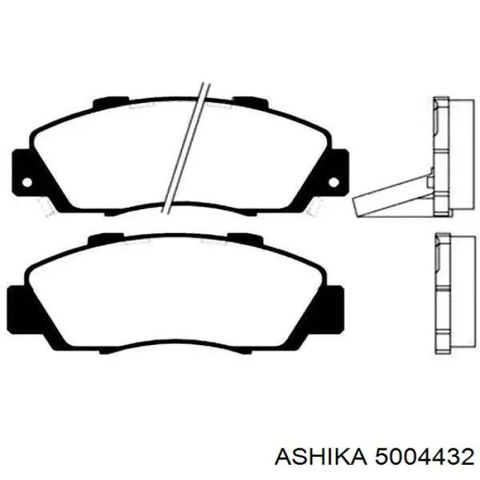 Гальмівні колодки Ashika 5004432 ціна, від 25.77 USD