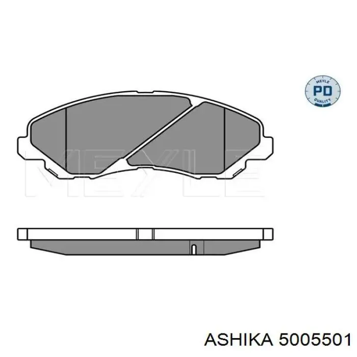 Гальмівні колодки Ashika 5005501 ціна, від 24.05 USD