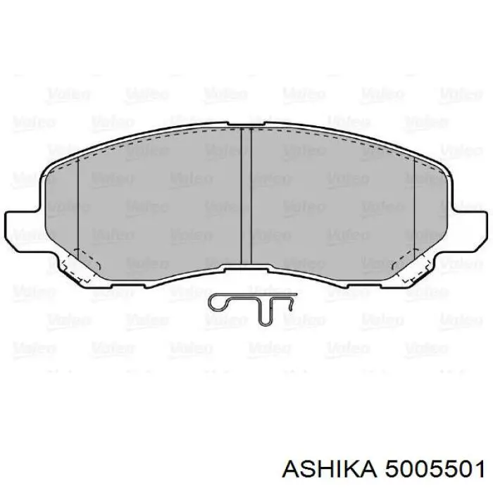 Передні тормозні колодки 5005501 Ashika