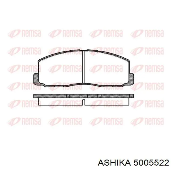 Передні тормозні колодки 5005522 Ashika