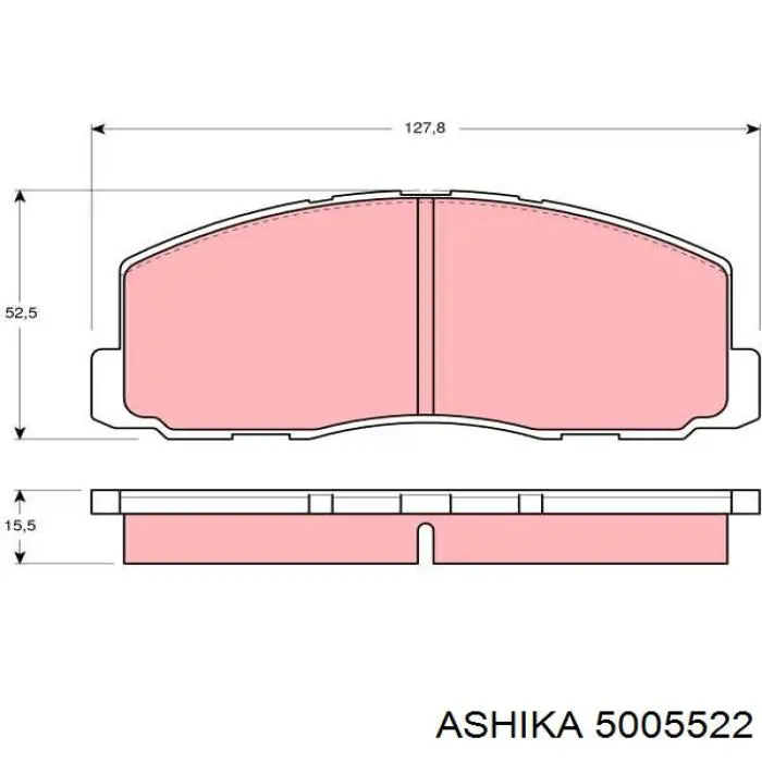 Колодки гальмівні передні, дискові MB366525 Mitsubishi