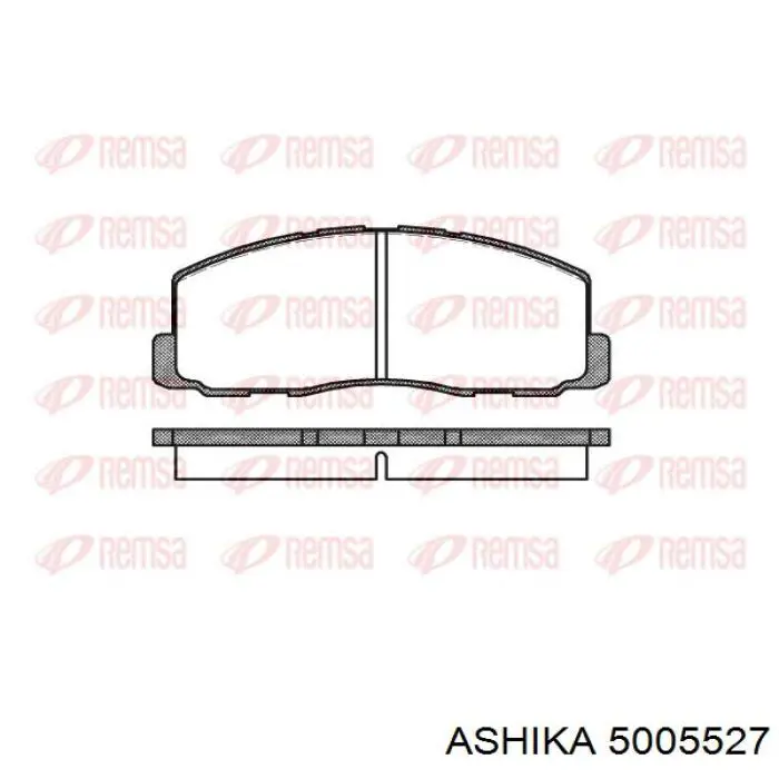 Колодки гальмівні передні, дискові 5005527 Ashika