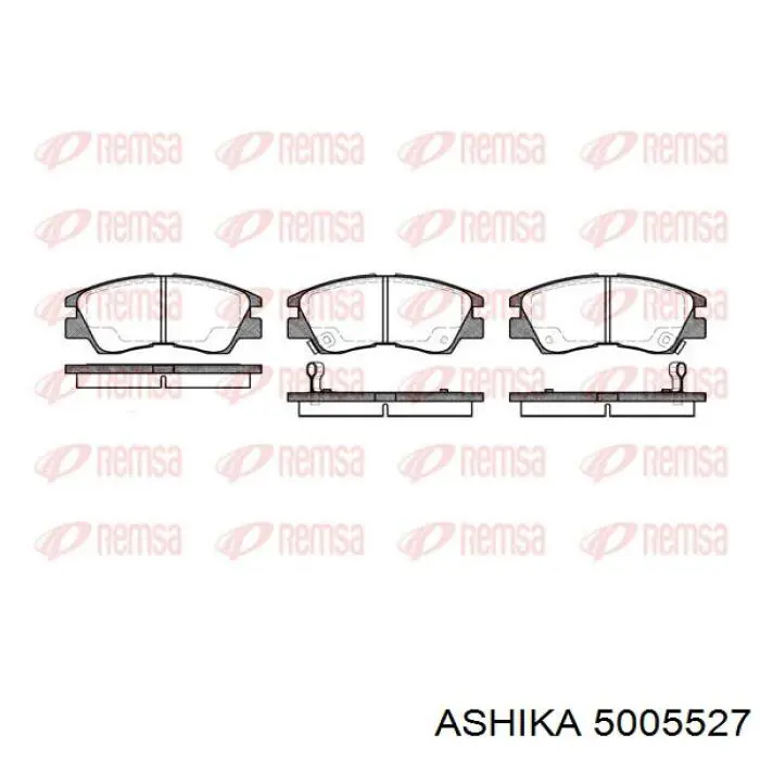 Гальмівні колодки Ashika 5005527 ціна, від 13.94 USD