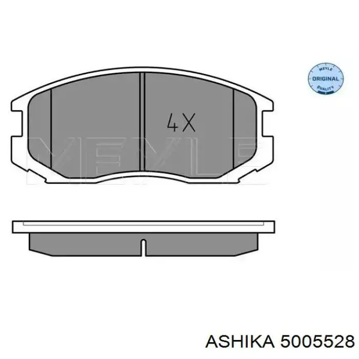 Гальмівні колодки Ashika 5005528 ціна, від 15.21 USD