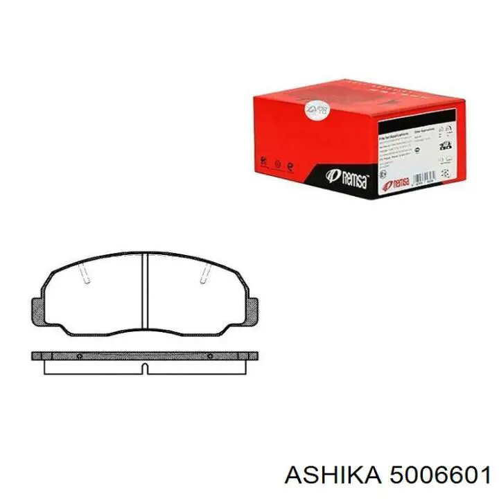 Гальмівні колодки Ashika 5006601 ціна, від 18.29 USD