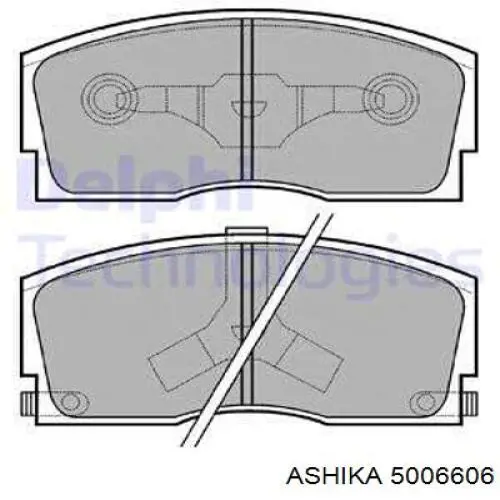 Гальмівні колодки Ashika 5006606 ціна, від 12.39 USD