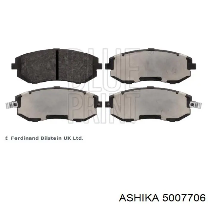 Гальмівні колодки Ashika 5007706 ціна, від 25.12 USD