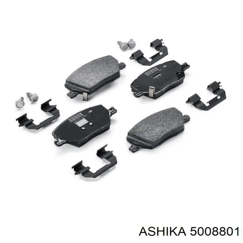 Купити 5008801 Ashika Колодки гальмівні передні, дискові