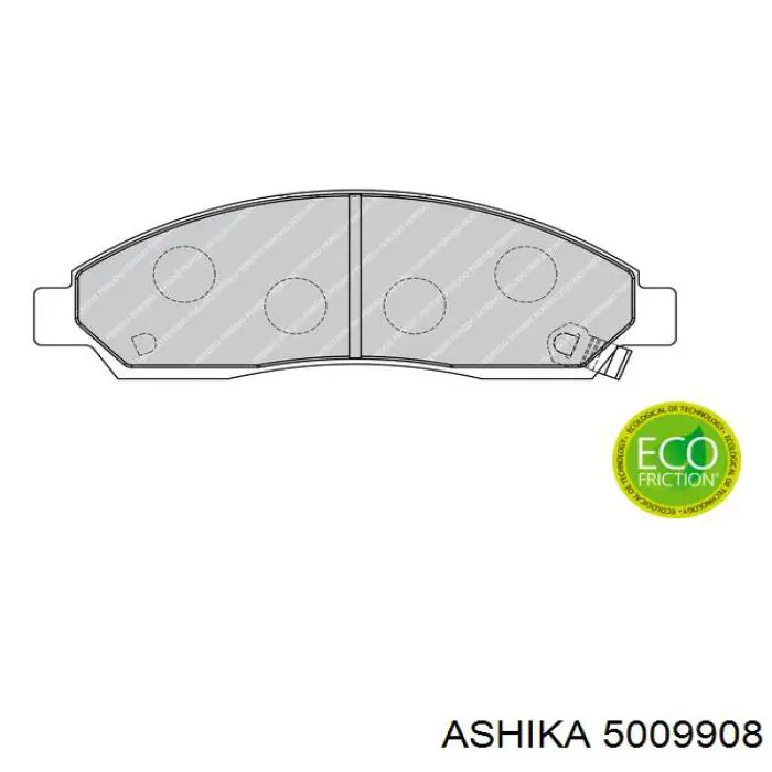 Гальмівні колодки Ashika 5009908 ціна, від 22.60 USD