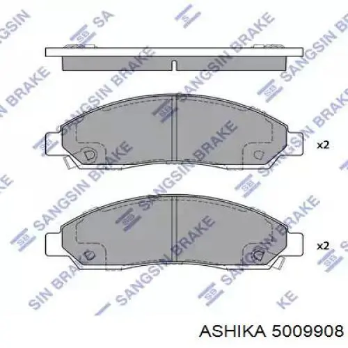 Купити 5009908 Ashika Колодки гальмівні передні, дискові
