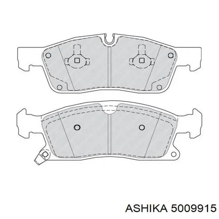 Гальмівні колодки Ashika 5009915 ціна, від 35.51 USD