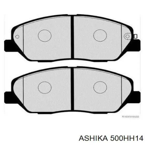 Купити 500HH14 Ashika Колодки гальмівні передні, дискові