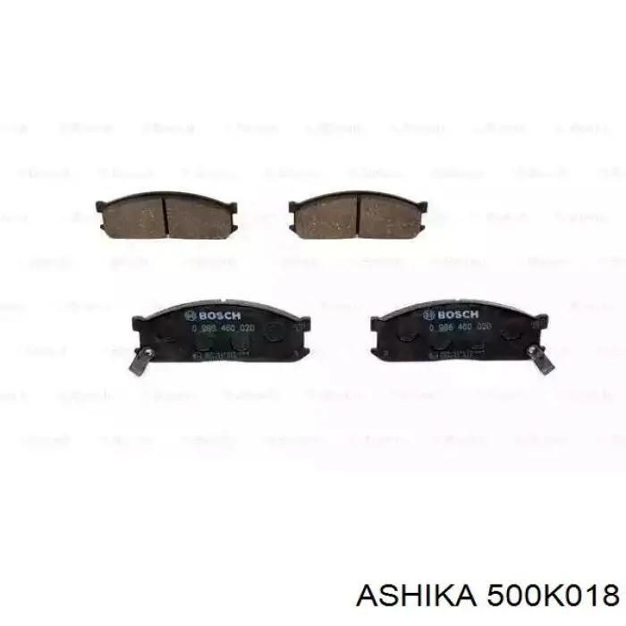 Купити 500K018 Ashika Колодки гальмівні передні, дискові