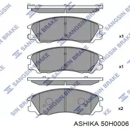 Гальмівні колодки Ashika 50H0006 ціна, від 22.25 USD