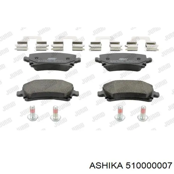 Задні дискові колодки Ashika 510000007