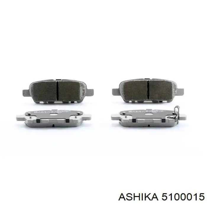 Задні гальмівні колодки Ashika 5100015 ціна, від 17.32 USD