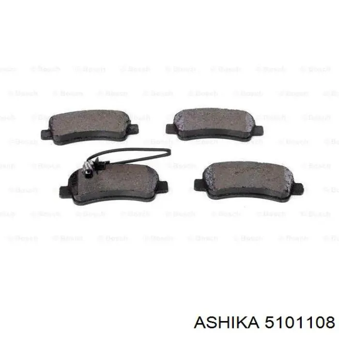 Задні дискові колодки Ashika 5101108