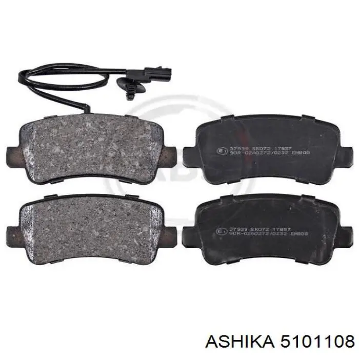 Задні гальмівні колодки Ashika 5101108 ціна, від 24.33 USD