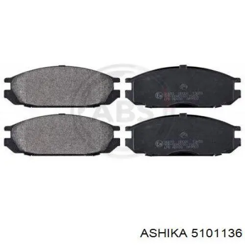 Задні гальмівні колодки Ashika 5101136 ціна, від 29.06 USD