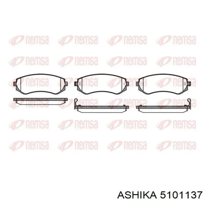 Гальмівні колодки Ashika 5101137 ціна, від 19.71 USD