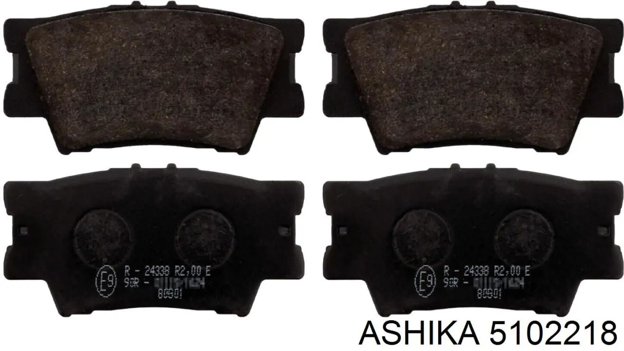 Задні гальмівні колодки Ashika 5102218 ціна, від 18.43 USD