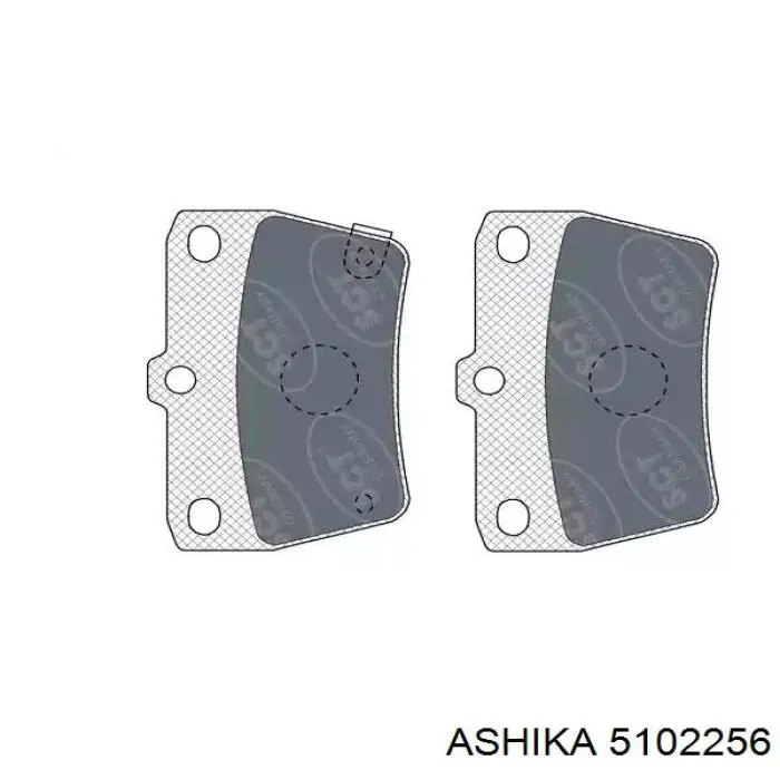 Купити 5102256 Ashika Задні колодки