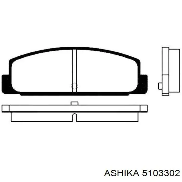 Задні дискові колодки Ashika 5103302
