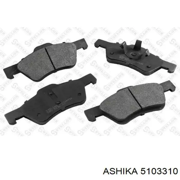 Задні гальмівні колодки Ashika 5103310 ціна, від 25.62 USD