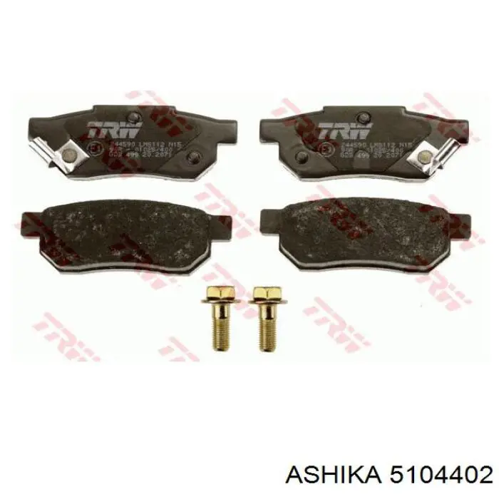 5104402 Ashika Колодки гальмівні задні, дискові