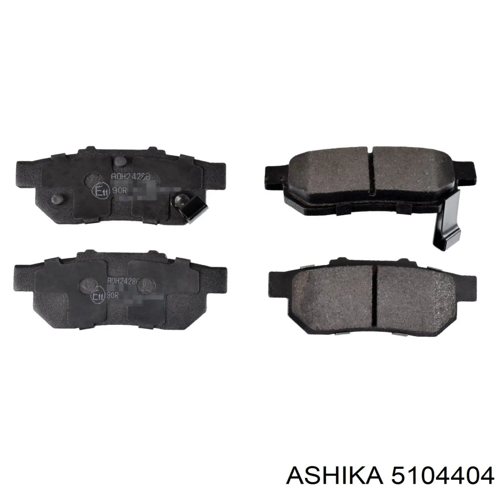 5104404 Ashika колодки гальмові задні, дискові