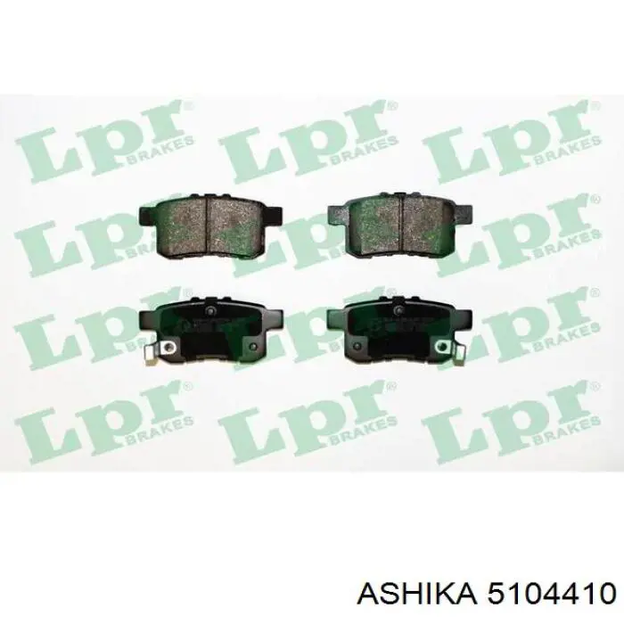Задні гальмівні колодки Ashika 5104410 ціна, від 17.30 USD