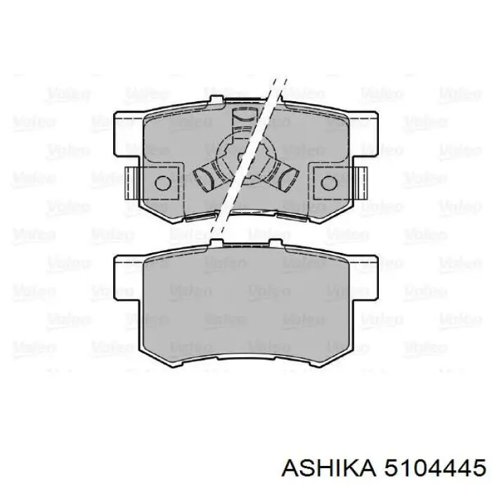 Задні гальмівні колодки 5104445 Ashika