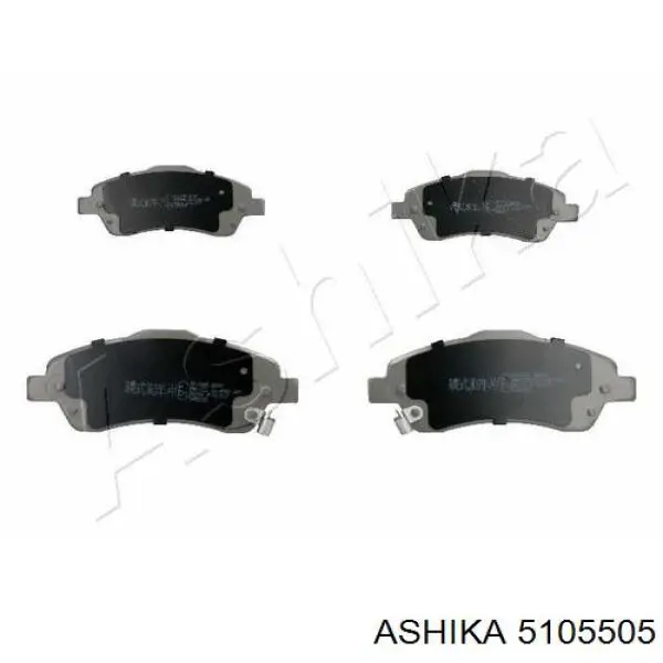 Задні гальмівні колодки Ashika 5105505 ціна, від 20.19 USD