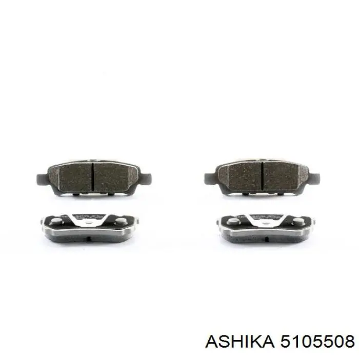 5105508 Ashika колодки гальмові задні, дискові