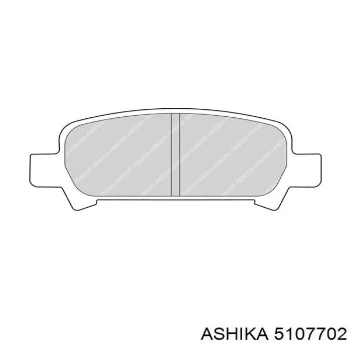 Задні гальмівні колодки Ashika 5107702 ціна, від 17.76 USD