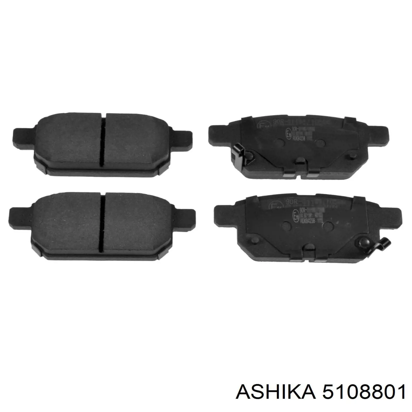 5108801 Ashika колодки гальмові задні, дискові