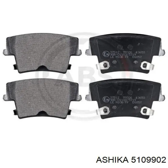 Задні гальмівні колодки Ashika 5109902 ціна, від 34.27 USD