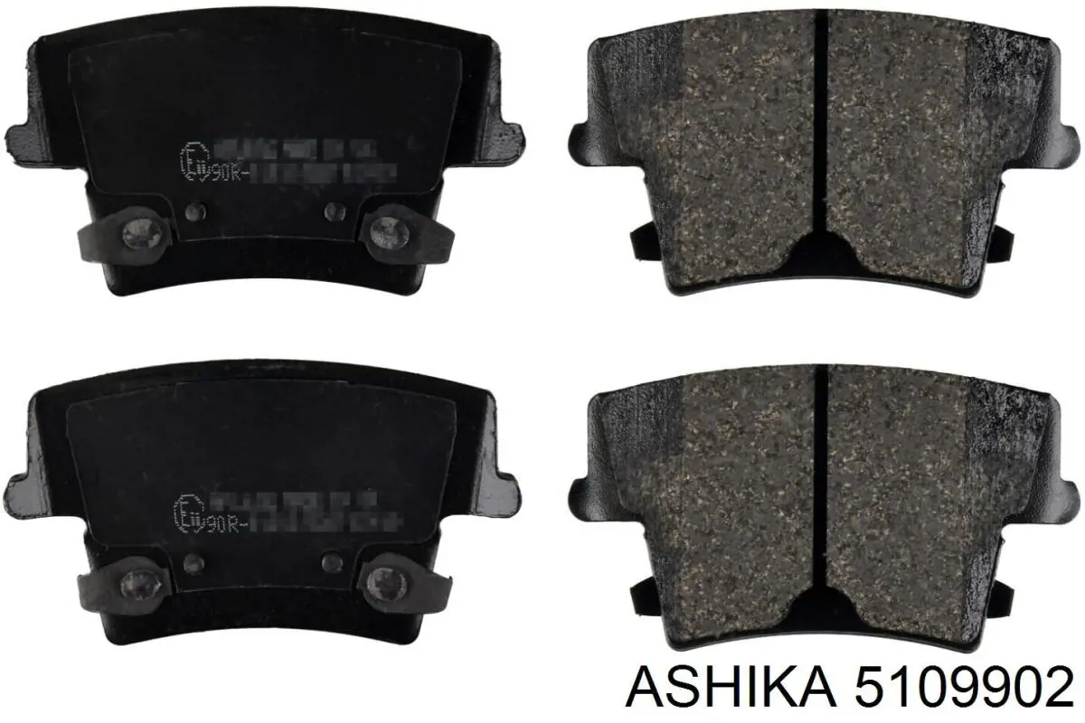 5109902 Ashika колодки гальмові задні, дискові
