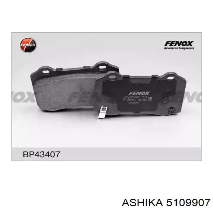Задні дискові колодки Ashika 5109907