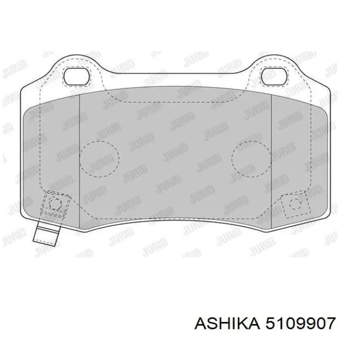 Задні гальмівні колодки 68144223AC Chrysler