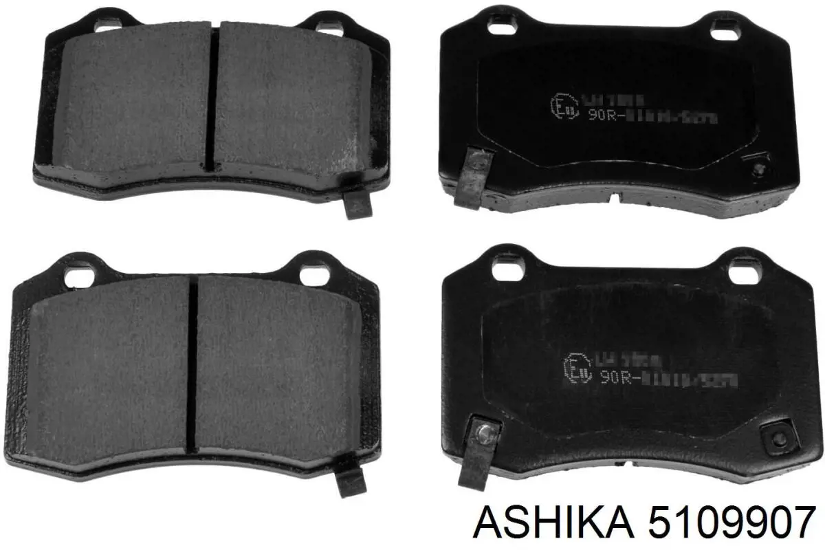 5109907 Ashika колодки гальмові задні, дискові