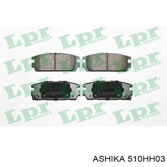 Задні гальмівні колодки Ashika 510HH03 ціна, від 21.56 USD