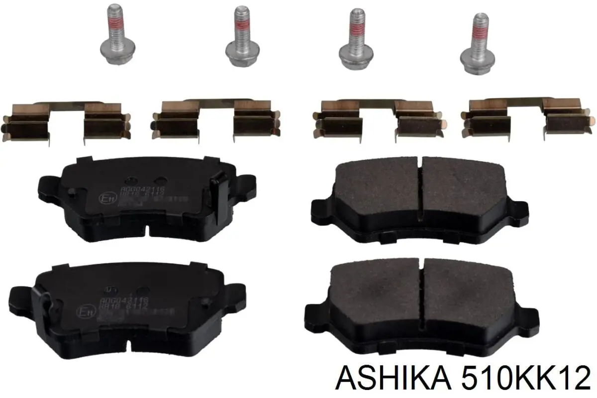 Купити 510KK12 Ashika Задні колодки